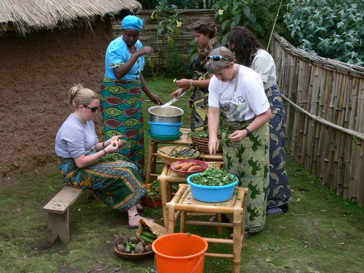 Rwanda traditional cultural village performance